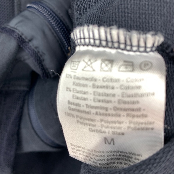 Bonita Womens Medium Full Zip Jacket Drawstring Waist Long Sleeve Stretch Blue - Picture 5 of 8